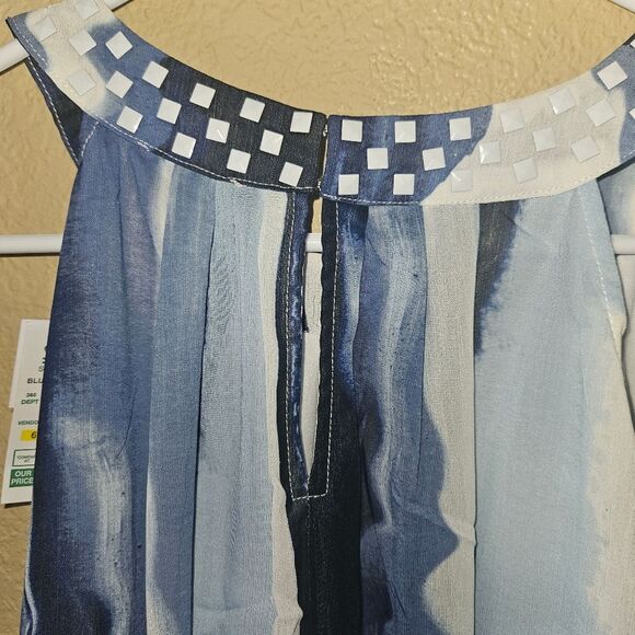 V Cristina Paisley sleeveless halter tunic size large - Picture 6 of 6